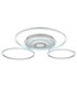 Miles XL Integrated Led Semi Flush Ceiling Light Silver Colour 2700-6500K-5