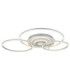 Miles XL Integrated Led Semi Flush Ceiling Light Silver Colour 2700-6500K-6