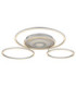 Miles XL Integrated Led Semi Flush Ceiling Light Silver Colour 2700-6500K-10