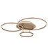 Glintia Integrated Led Semi Flush Ceiling Light Matt Champagne Colour 2700-6500K-1