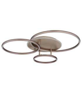 Glintia Integrated Led Semi Flush Ceiling Light Matt Champagne Colour 2700-6500K-2