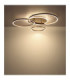 Glintia Integrated Led Semi Flush Ceiling Light Matt Champagne Colour 2700-6500K-7