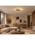 Glintia Integrated Led Semi Flush Ceiling Light Matt Champagne Colour 2700-6500K-9