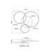 Glintia Integrated Led Semi Flush Ceiling Light Matt Champagne Colour 2700-6500K-11