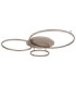 Glintia XL Integrated Led Semi Flush Ceiling Light Matt Champagne Colour 2700-6500K-2