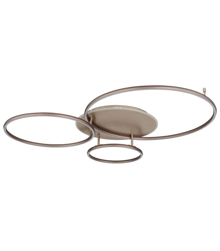 Glintia XL Integrated Led Semi Flush Ceiling Light Matt Champagne Colour 2700-6500K-2