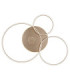 Glintia XL Integrated Led Semi Flush Ceiling Light Matt Champagne Colour 2700-6500K-3