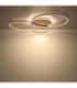 Glintia XL Integrated Led Semi Flush Ceiling Light Matt Champagne Colour 2700-6500K-6