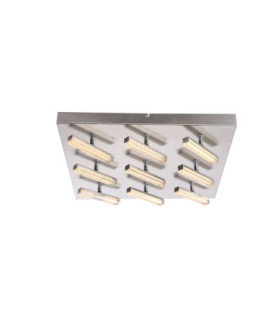 Lombardia Integrated Led Semi Flush Ceiling Light Chrome-1