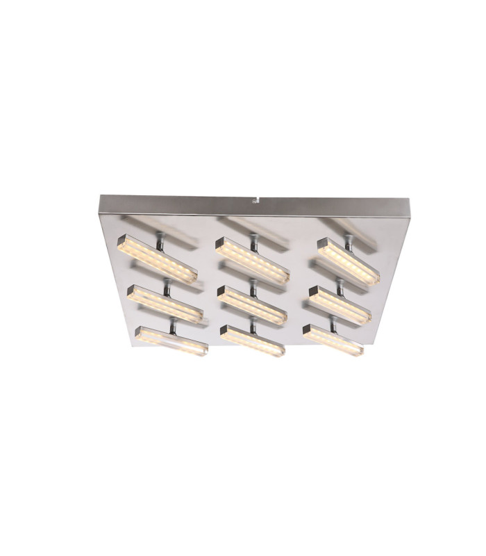 Lombardia Integrated Led Semi Flush Ceiling Light Chrome-1