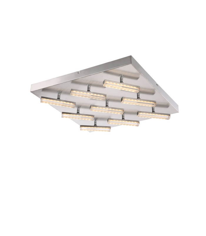 Lombardia Integrated Led Semi Flush Ceiling Light Chrome-2