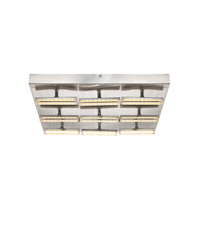 Lombardia Integrated Led Semi Flush Ceiling Light Chrome-3
