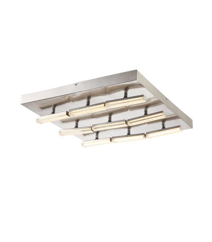 Lombardia Integrated Led Semi Flush Ceiling Light Chrome-4