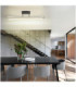 Malinda Integrated Led Semi Flush Ceiling Light Matt Anthracite 2700-4000-6000K-9