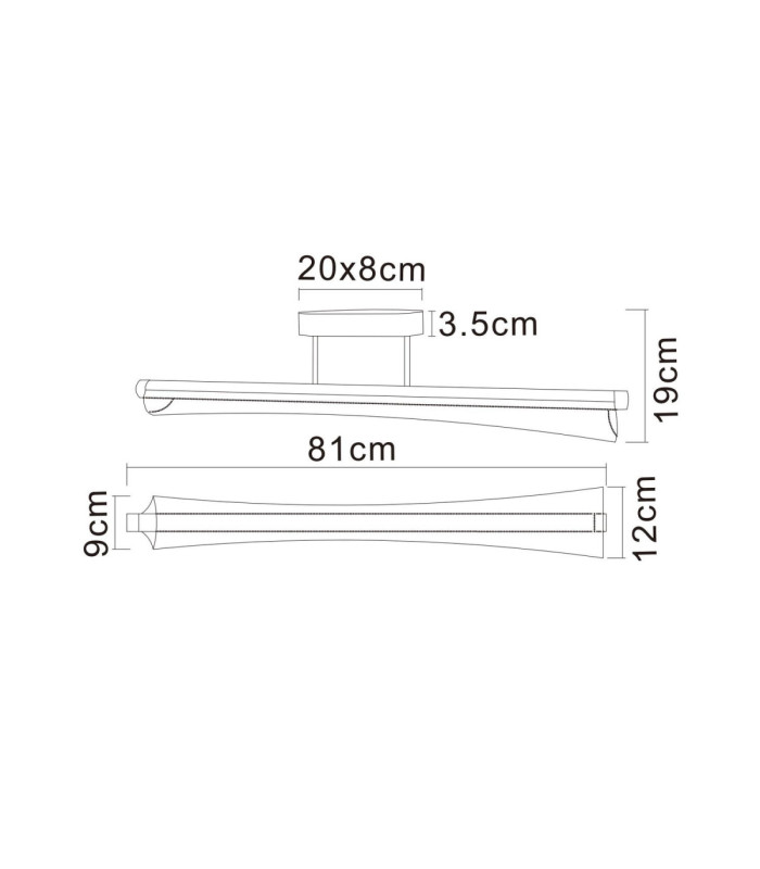 Malinda Integrated Led Semi Flush Ceiling Light Matt Anthracite 2700-4000-6000K-11