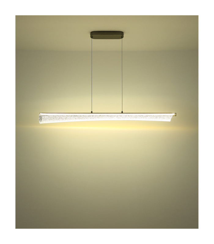 Malinda Integrated LED Bar Pendant Ceiling Light Matt Anthracite 2700-4000-6000K-8