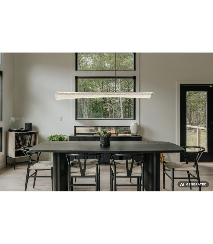 Malinda Integrated LED Bar Pendant Ceiling Light Matt Anthracite 2700-4000-6000K-9