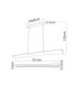 Malinda Integrated LED Bar Pendant Ceiling Light Matt Anthracite 2700-4000-6000K-11