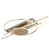 Donte Integrated Led Semi Flush Ceiling Light Matt Silver Colour 3000K-1