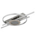 Donte Integrated Led Semi Flush Ceiling Light Matt Silver Colour 3000K-2