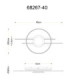 Donte Integrated Led Semi Flush Ceiling Light Matt Silver Colour 3000K-7