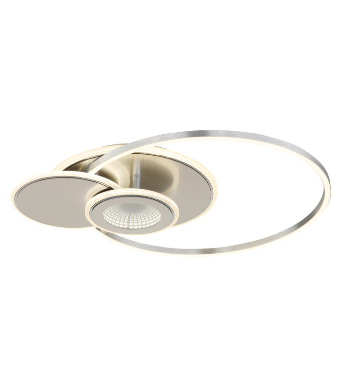 Beltran Integrated Led Semi Flush Ceiling Light Matt Silver Colour 2700-6000K-1