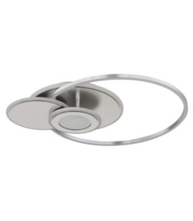 Beltran Integrated Led Semi Flush Ceiling Light Matt Silver Colour 2700-6000K-2