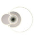 Beltran Integrated Led Semi Flush Ceiling Light Matt Silver Colour 2700-6000K-3