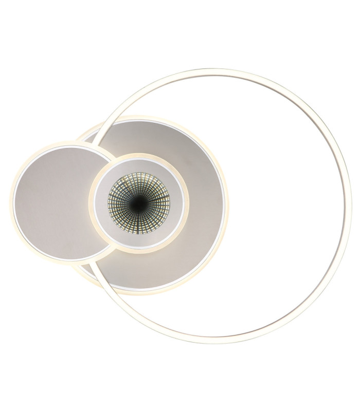 Beltran Integrated Led Semi Flush Ceiling Light Matt Silver Colour 2700-6000K-3