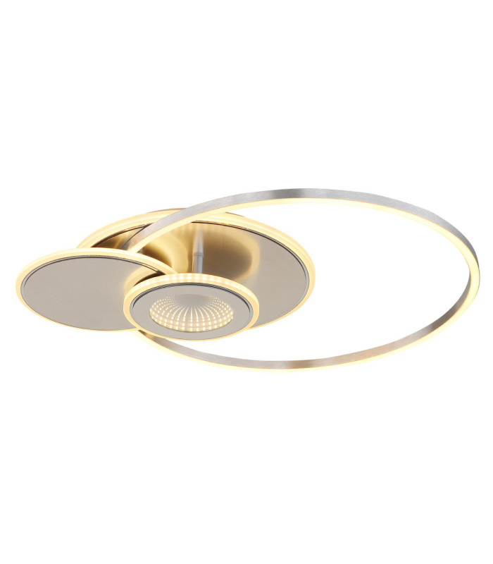 Beltran Integrated Led Semi Flush Ceiling Light Matt Silver Colour 2700-6000K-4
