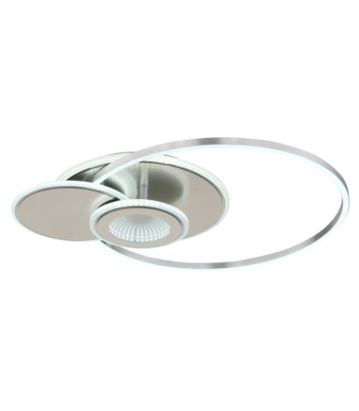 Beltran Integrated Led Semi Flush Ceiling Light Matt Silver Colour 2700-6000K-5