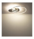 Beltran Integrated Led Semi Flush Ceiling Light Matt Silver Colour 2700-6000K-6