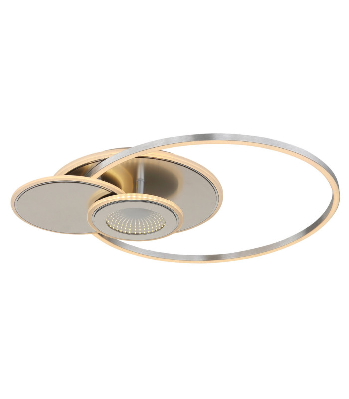 Beltran Integrated Led Semi Flush Ceiling Light Matt Silver Colour 2700-6000K-9