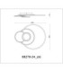 Beltran Integrated Led Semi Flush Ceiling Light Matt Silver Colour 2700-6000K-10