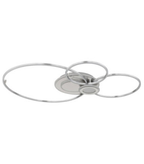 Beltran XL Integrated Led Semi Flush Ceiling Light Matt Silver Colour 2700-6000K-2