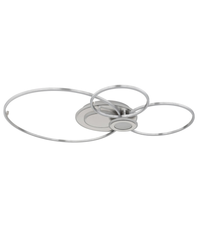 Beltran XL Integrated Led Semi Flush Ceiling Light Matt Silver Colour 2700-6000K-2