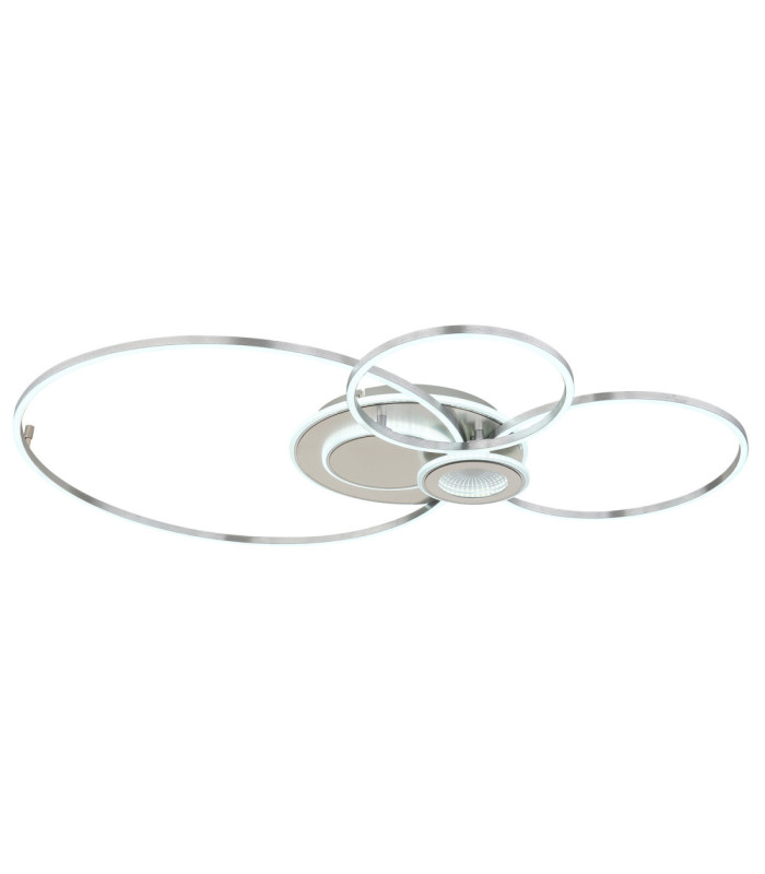 Beltran XL Integrated Led Semi Flush Ceiling Light Matt Silver Colour 2700-6000K-5