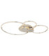 Beltran XL Integrated Led Semi Flush Ceiling Light Matt Silver Colour 2700-6000K-9