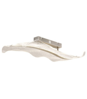 Saque Integrated Led Semi Flush Ceiling Light Matt Nickel 2700-6500K-1