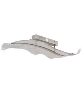 Saque Integrated Led Semi Flush Ceiling Light Matt Nickel 2700-6500K-2