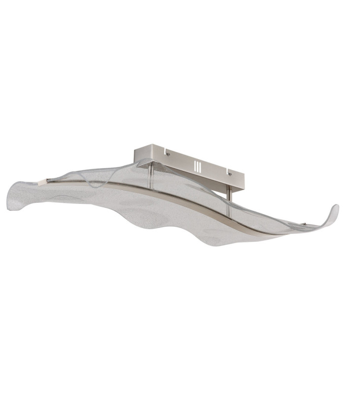 Saque Integrated Led Semi Flush Ceiling Light Matt Nickel 2700-6500K-2