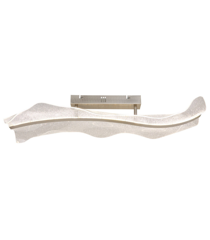 Saque Integrated Led Semi Flush Ceiling Light Matt Nickel 2700-6500K-3
