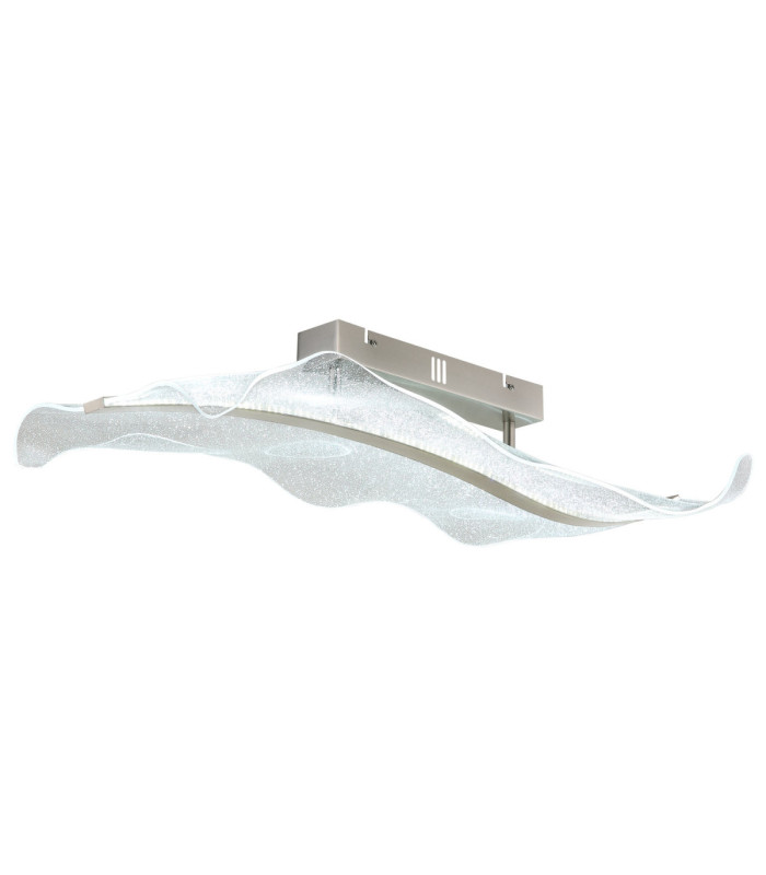 Saque Integrated Led Semi Flush Ceiling Light Matt Nickel 2700-6500K-7