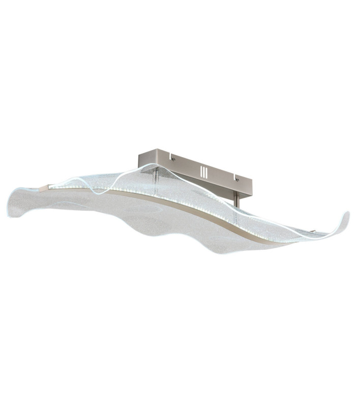 Saque Integrated Led Semi Flush Ceiling Light Matt Nickel 2700-6500K-10
