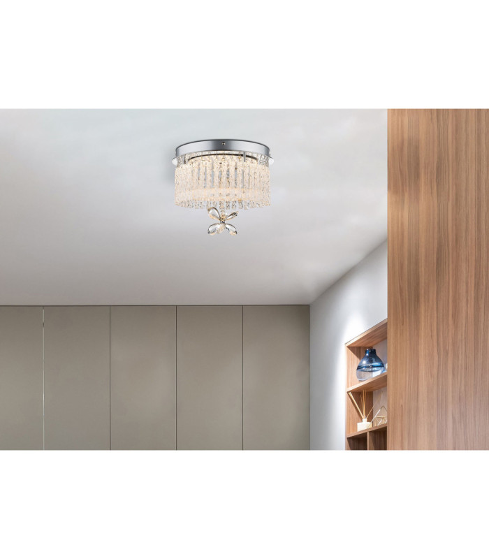 Mathilda Integrated LED Ceiling Light Chrome 4000K-3