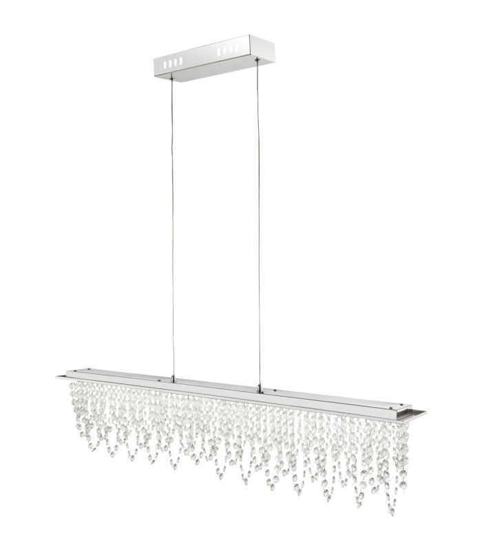 Scala Integrated LED Bar Pendant Ceiling Light Chrome 3000-6000K-4