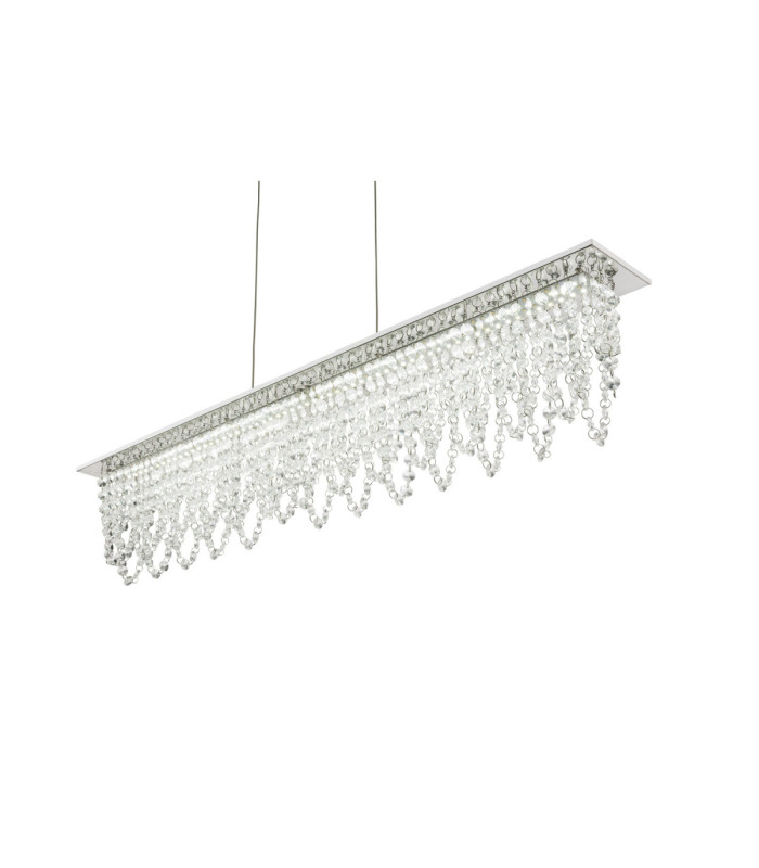 Scala Integrated LED Bar Pendant Ceiling Light Chrome 3000-6000K-6