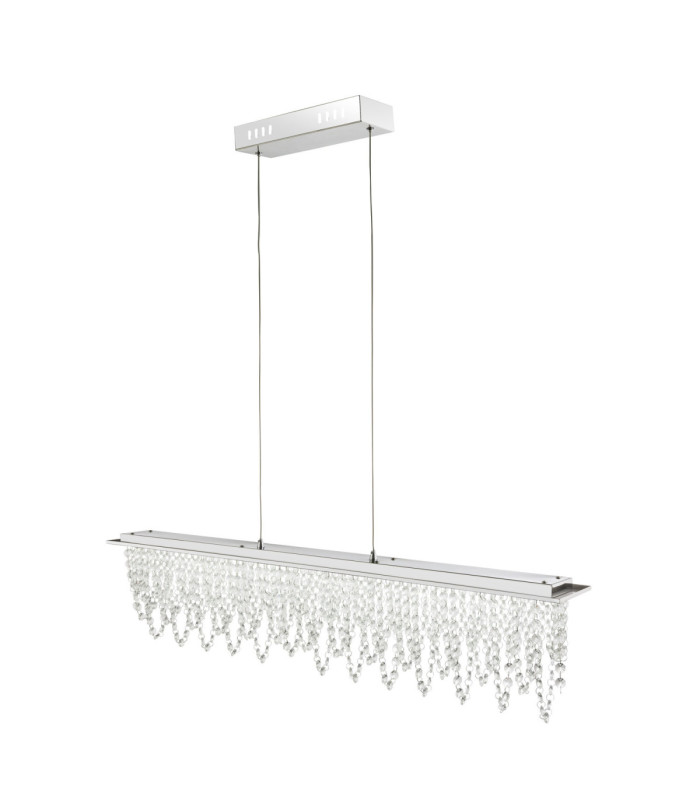 Scala Integrated LED Bar Pendant Ceiling Light Chrome 3000-6000K-7