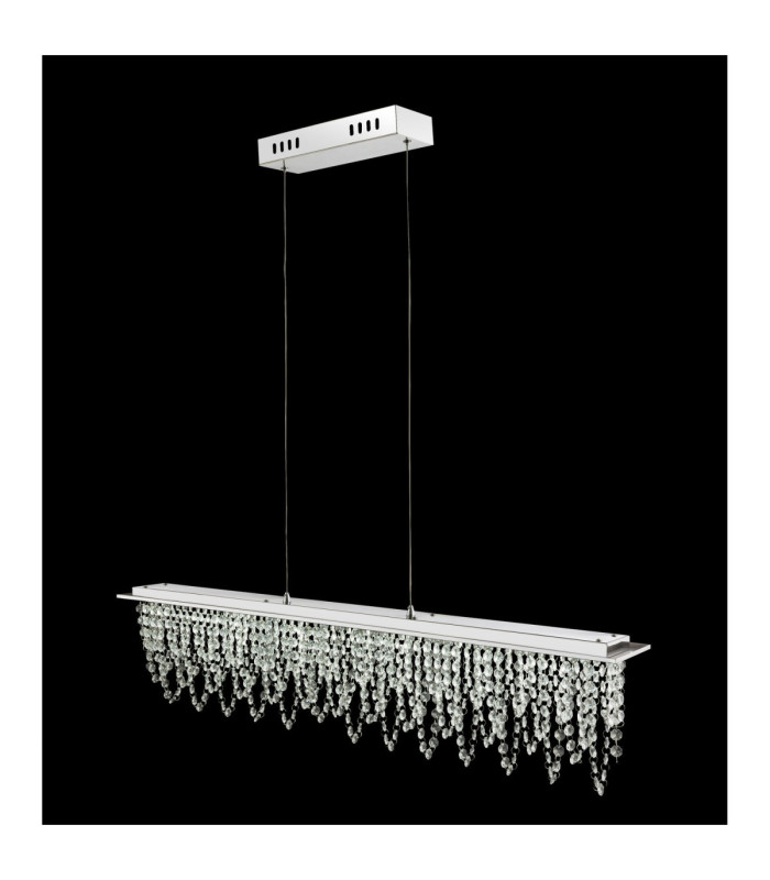 Scala Integrated LED Bar Pendant Ceiling Light Chrome 3000-6000K-8