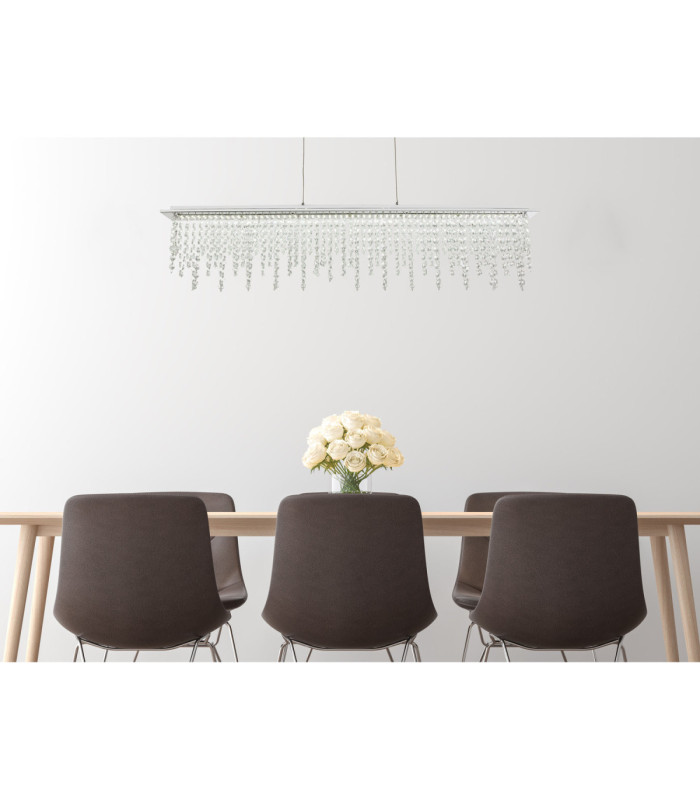 Scala Integrated LED Bar Pendant Ceiling Light Chrome 3000-6000K-11
